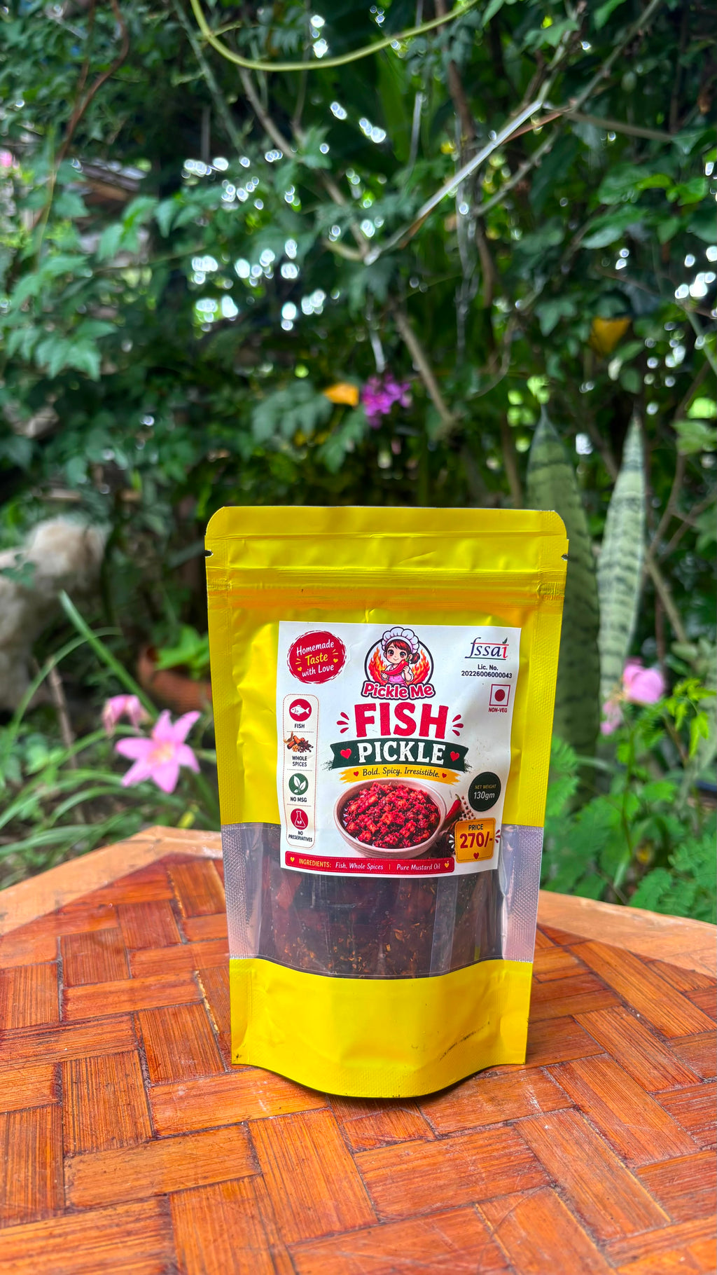 Spicy Fish Pickle-(whole spices😋)